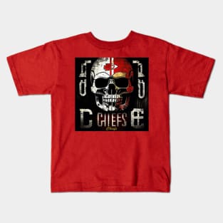 Kansas City Football Skull Kids T-Shirt